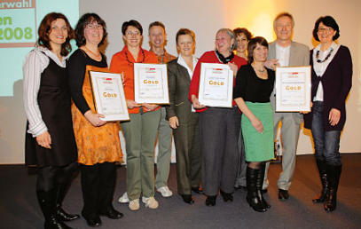 Besten Bio-Hofladen 2008 - mit Renate Künast - Die Sieger